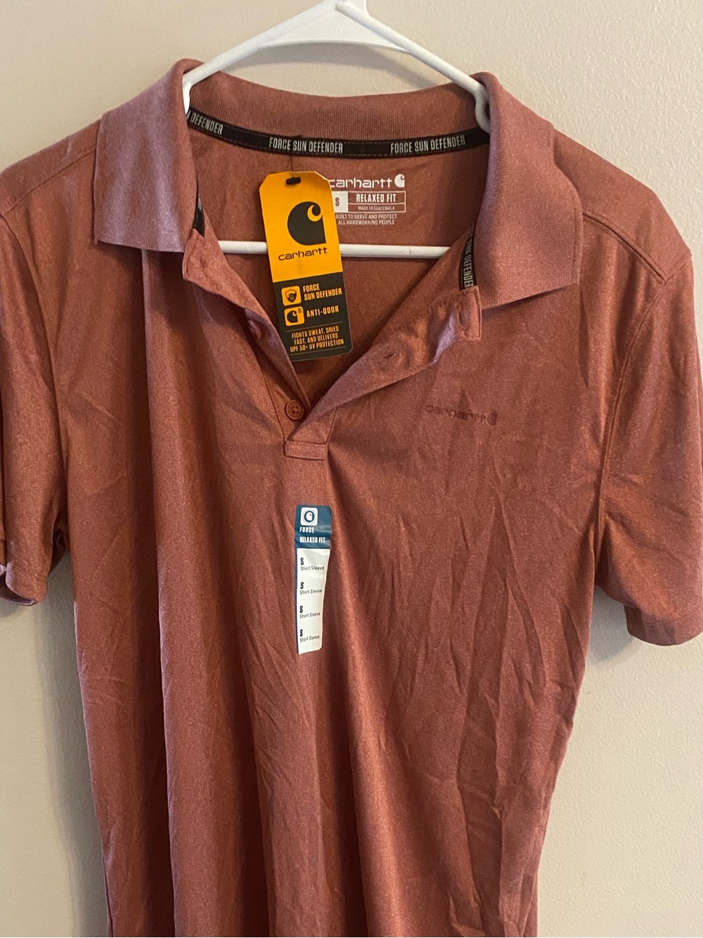 Carhartt Men's Relaxed Fit Polo - Dusty Red